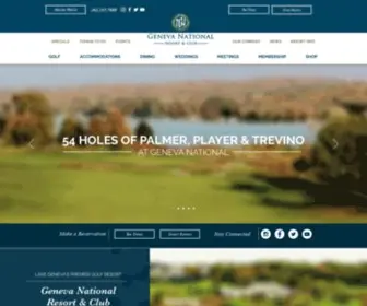 Genevanationalresort.com(Geneva National Resort & Club) Screenshot