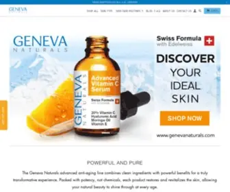 Genevanaturals.com(Geneva Naturals) Screenshot