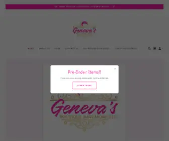 Genevasboutique.org(Geneva's Boutique And More) Screenshot