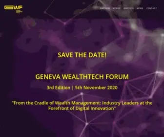 Genevawealthtechforum.com(Under the patronage of and in partnership with) Screenshot