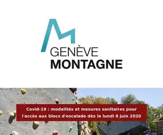 Genevemontagne.ch(Genève Montagne oeuvre en faveur des activités de montagne) Screenshot