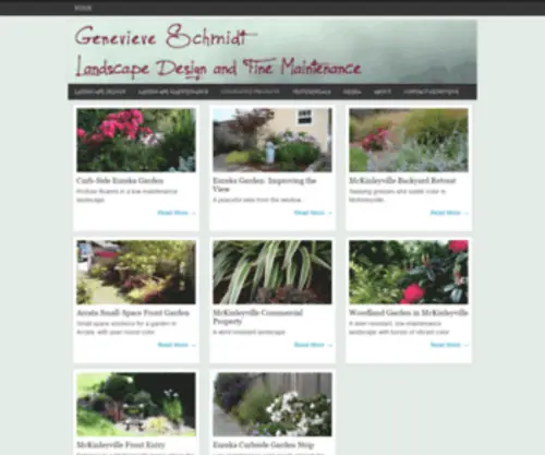 Genevieveschmidtdesign.com(Genevieve Schmidt Landscape Design and Fine Maintenance) Screenshot