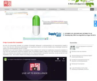 Genex-Capsule.com(Shaanxi Genex Bio) Screenshot