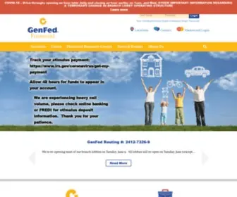 Genfed.com(GenFed Financial) Screenshot