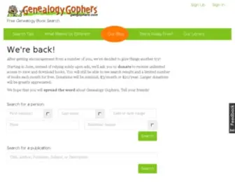 Gengophers.com(Genealogy Book Search) Screenshot
