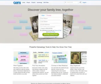 Geni.com(Family Tree & Family History at Geni.com) Screenshot