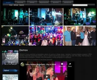 Genialci.com(Uradna spletna stran skupine GENIALCI) Screenshot