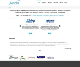 Genialgenetics.com(Genial Genetics Genial Genetics) Screenshot