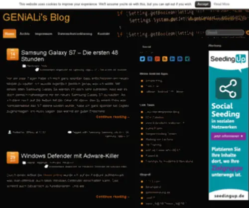 Geniali.ch(GENiALi's Blog) Screenshot