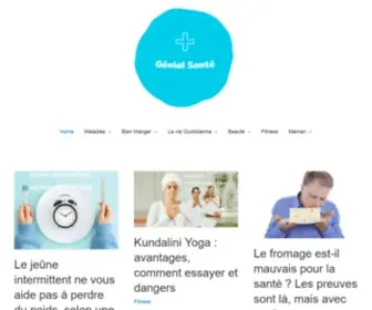 Genialsante.com(Génial Santé) Screenshot