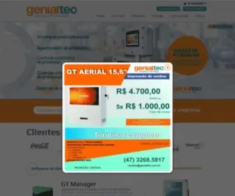 Genialtec.com.br(Terminais de autoatendimento e totem multimídia) Screenshot