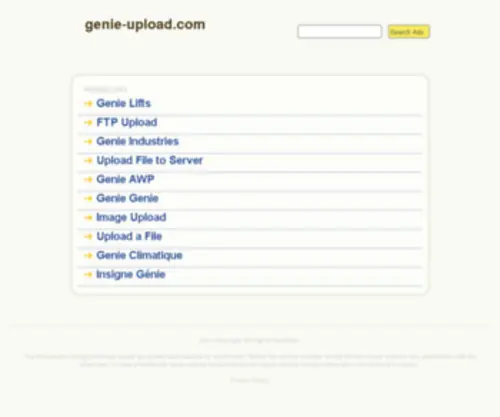 Genie-Upload.com(Génie) Screenshot