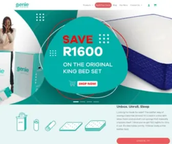 Geniebeds.co.za(Beds for sale) Screenshot