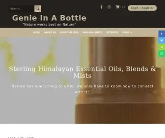 Genieinabottle.in(Sterling Himalayan Essential Oils and Mists) Screenshot