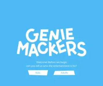 Geniemackers.com(Genie Mackers) Screenshot