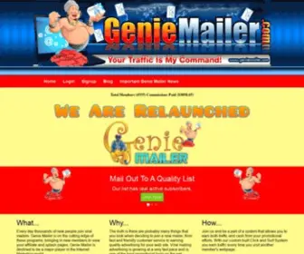 Geniemailer.com(Genie Mailer) Screenshot