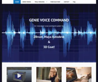 Genievoicecommand.com(Genie Voice Command) Screenshot