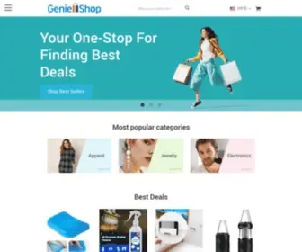 Geniieshop.com(Online Store With Free Shipping) Screenshot