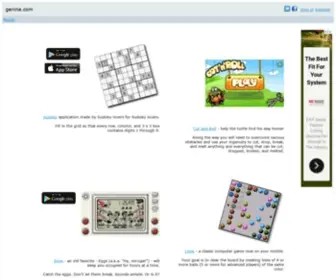 Genina.com(Online community for mobile games) Screenshot