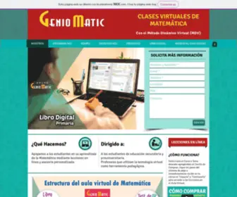 Geniomatic.com(Aula virtual) Screenshot
