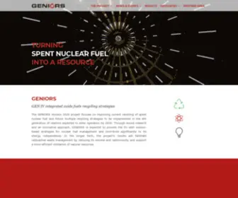 Geniors.eu(GEN IV integrated oxide fuels recycling strategies) Screenshot