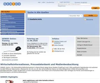 Genios.de(Bonitätsauskunft) Screenshot