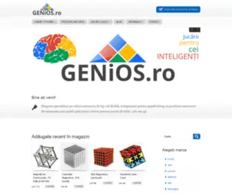 Genios.ro(Magazin cu jocuri de inteligenta si cuburi Rubik) Screenshot