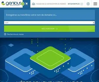 Genious.ma(Hébergement Web Maroc) Screenshot