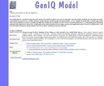 Geniq.net(GenIQ Model Data Mining Software) Screenshot