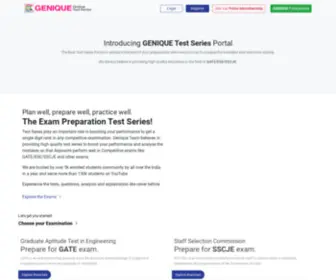 Geniquetestseries.com(GATE, SSC-JE Online Test Series) Screenshot
