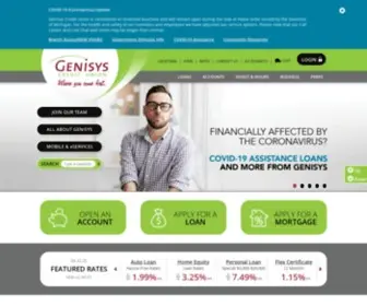 Genisyscu.org(Michigan Credit Union) Screenshot