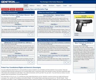 Genitron.com(The Handgun Informaton Resource) Screenshot