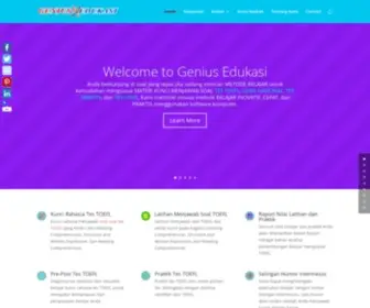 Geniusedukasi.com(Cara Mudah Belajar Ilmu Pengetahuan dengan Software) Screenshot
