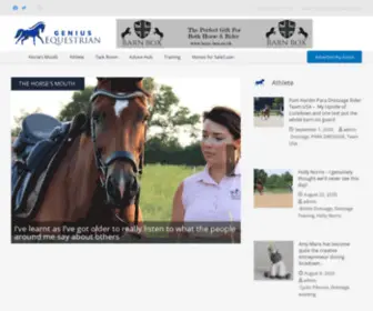 Geniusequestrian.com(Genius Equestrian) Screenshot