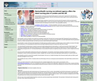 Geniushealth.com(Nursing jobs) Screenshot