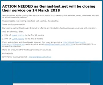 Geniushost.net(Geniushost) Screenshot