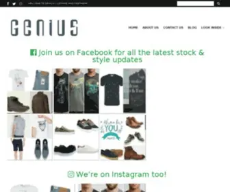 Genius.ie(Genius Clothing and Footwear Dublin) Screenshot