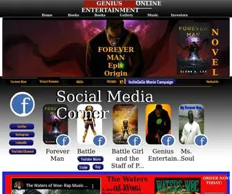 Geniusinabottle.net(Genius Entertainment Online) Screenshot