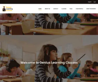 Geniuslearningclasses.com(Your Online School Genius Learning Classes) Screenshot