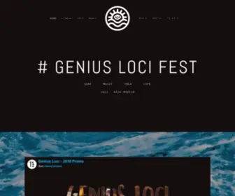 Geniuslocifest.com(GENIUS LOCI FEST) Screenshot