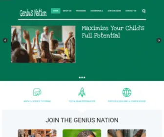 Geniusnation.ca(We believe that studying math) Screenshot