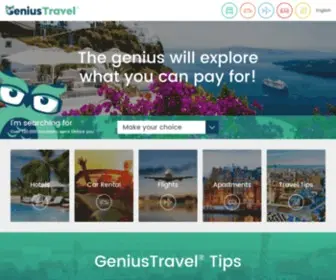 Geniustravel.com(The Genius will explore again soon) Screenshot