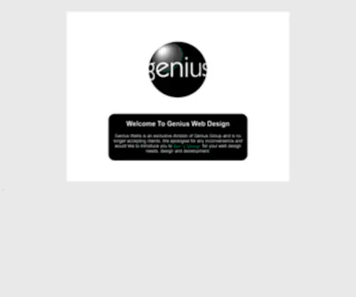 Geniuswebs.co.uk(Genius Web Design) Screenshot