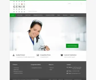 Genixtech.com(Genix Technology) Screenshot