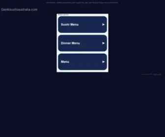 Genkisushiaustralia.com(Genkisushiaustralia) Screenshot