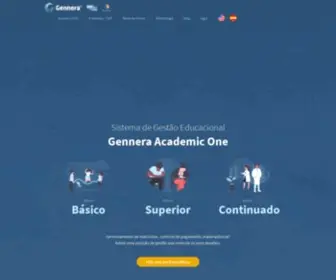 Gennera.com.br(Inteligência Para Gestão Educacional) Screenshot