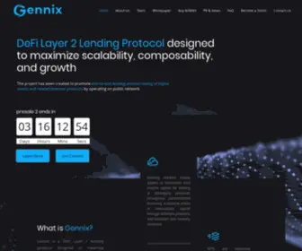 Gennix.io(DeFi Layer 2 Lending Protocol) Screenshot