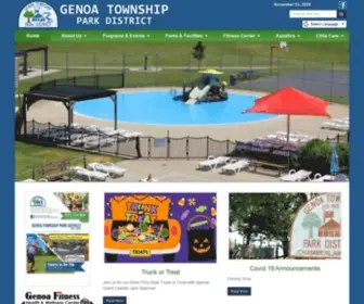 Genoaparkdistrict.com(Genoa Township Park District) Screenshot