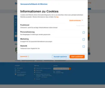 Genobamuc.de(Genossenschaftsbank eG München) Screenshot