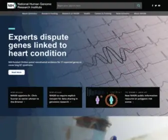 Genome.gov(National Human Genome Research Institute Home) Screenshot